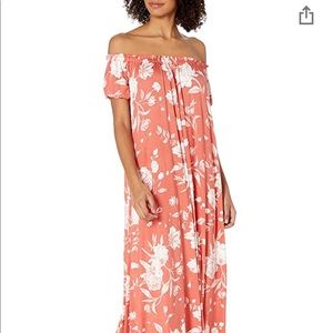 Rachel Pally off the shoulder flowered maxi